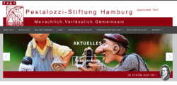 Bildschirmausschnitt der neuen Website mit Claim: Menschlich.Verlässlich.Gemeinsam.