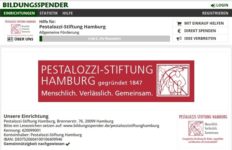 Bildungsspender - Pestalozzi-Stiftung Hamburg