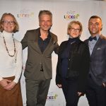 Kai Gosslar begrüßt Petra Mohr und Anja Knoop von der Barbara und Wilfried Mohr-Stiftung sowie Valentin Zbandut vom Bankhaus Metzler