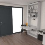 Scharbeutzer Straße 39 - Küche/Eingang (Einrichtungsbeispiel - wird unmöbliert vermietet) Scharbeutzer Straße 39 - Küche/Eingang (Einrichtungsbeispiel - wird unmöbliert vermietet)