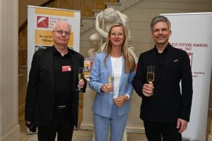 Herzliches Willkommen von der Pestalozzi-Stiftung Hamburg: Wolfhard F. Klatt, Natja Berg, Kai Gosslar