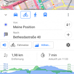 OSMand Screenshot: Routing